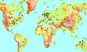 World Map 65 Million Years Ago